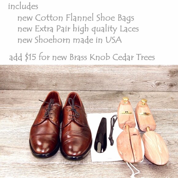 Allen Edmonds KENILWORTH 8 D Bourbon * add $15 new Cedar Trees - Picture 4 of 13